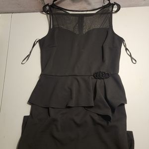 Enfocus Sheer Caplet Little Black Dress